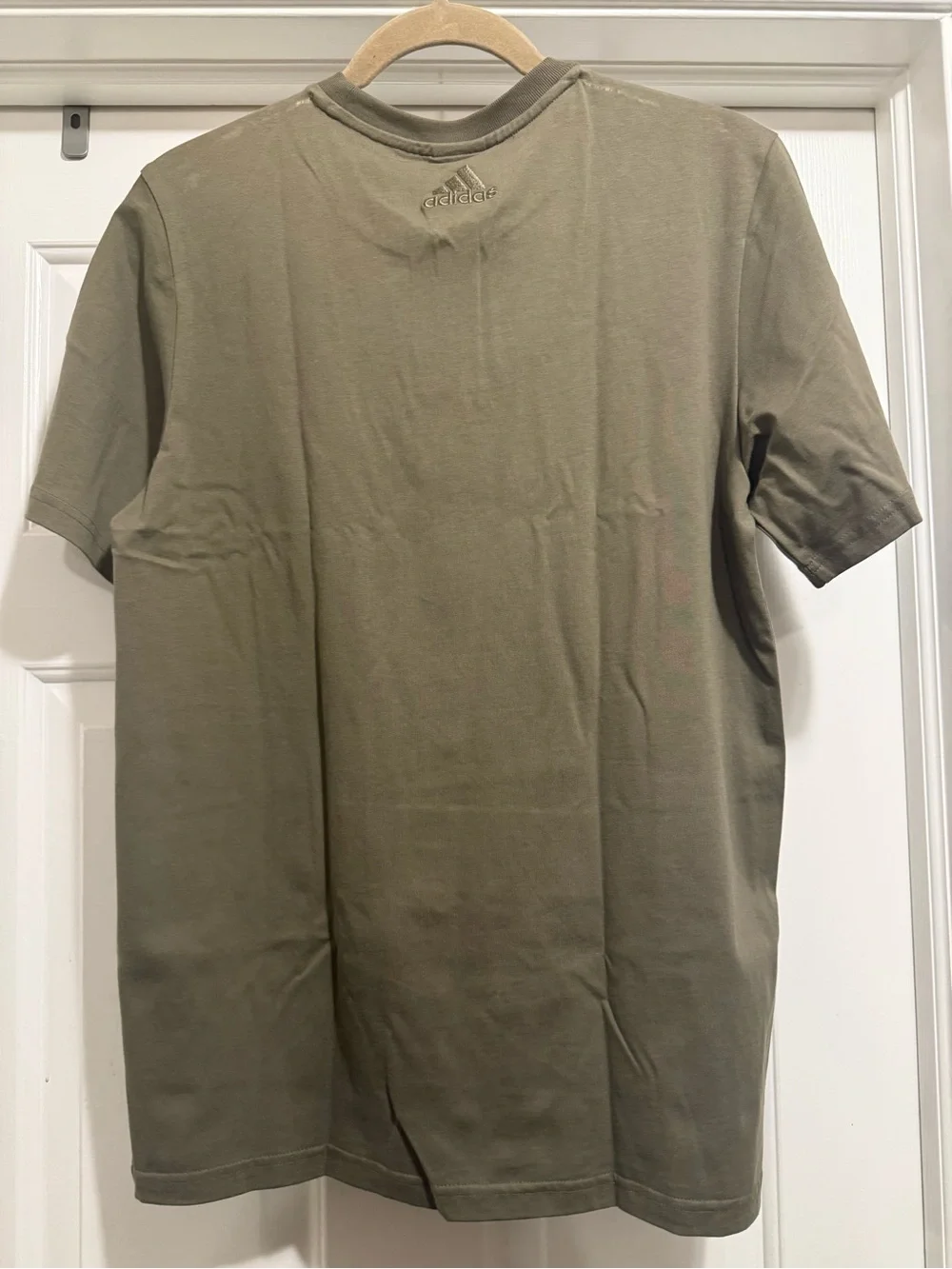 adidas Men’s Olive Green w/ White Logo T-Shirt (Size: S)